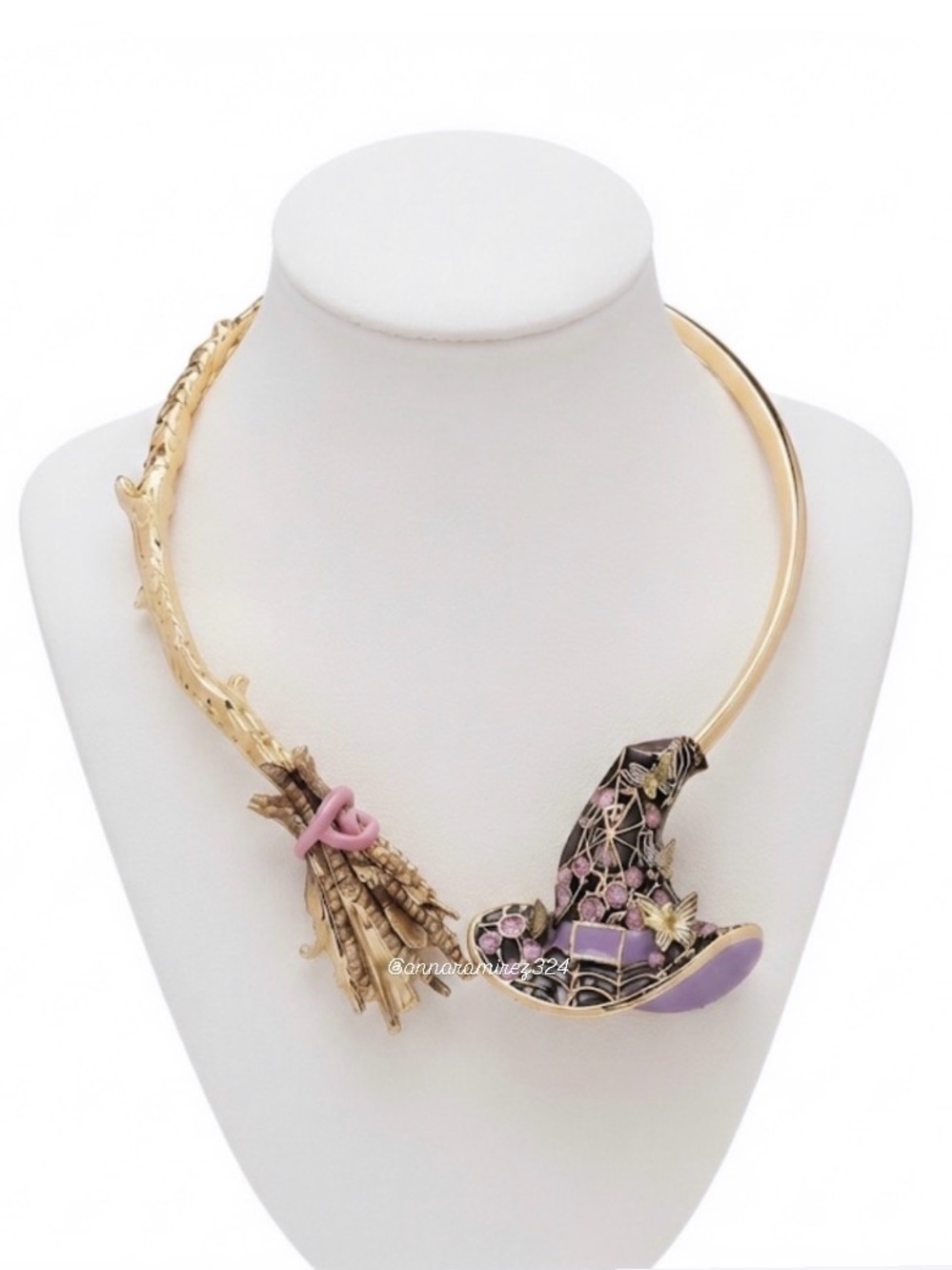 NWT ⚜️🖤⚜️ Betsey Johnson Halloween Witch Collar Choker Statement Necklace